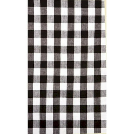 70 x 70 Round Toro Black Gingham Check Pattern Table Cloth