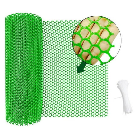 

Plastic Chicken Wire Fence Mesh Fencing Wire for Gardening Poultry Fencing Chicken Wire Netting Green