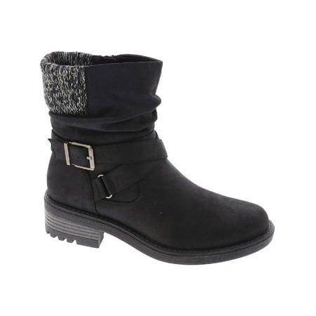 LifeStride Womens Katie Pull On Block Heel Ankle Boots