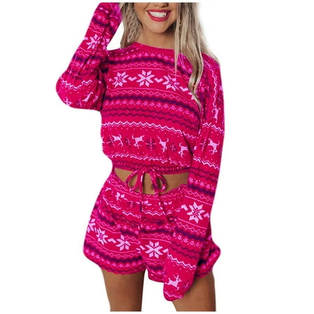 QIIBURR Christmas Pajamas for Women Christmas Women Pajamas Print Sets Leisure Wear Lounge Wear Suit Home Tops+Pants Lounge Sets for Women
QIIBURR Christmas Pajamas for Women Christmas Women Pajamas Print Sets Leisure Wear Lounge Wear Suit Home Tops+Pants Lounge Sets for Women