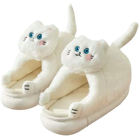 CoCopeaunt Lovely Mew Cat Furry Slippers for Women Men Cute Animal Fluffy Faux Fur Warm Soft House Shoes Plush Indoor Slippers
CoCopeaunt Lovely Mew Cat Furry Slippers for Women Men Cute Animal Fluffy Faux Fur Warm Soft House Shoes Plush Indoor Slippers