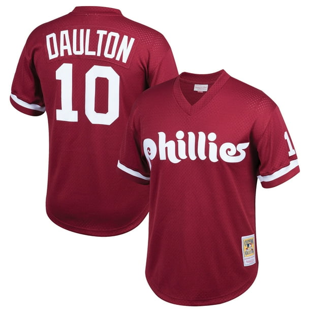 Darren Daulton Philadelphia Phillies Mitchell & Ness Youth Cooperstown Collection Mesh Batting Practice Jersey -
