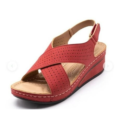 Summer Women Sandals Fashion Ladies Peep Toe Wedge Shoes Outdoor Casual Comfy Female Footwear A1