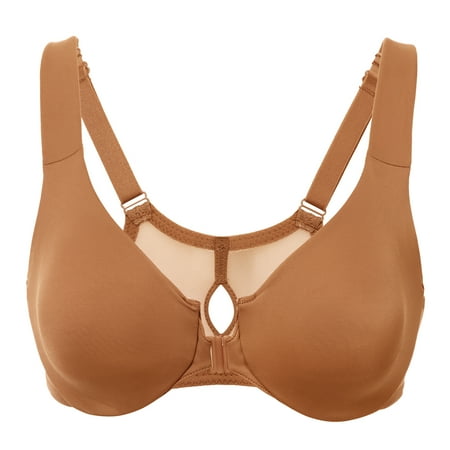 DELIMIRA Women s Front Closure Racerback Underwire Full Coverage Unlined Bra