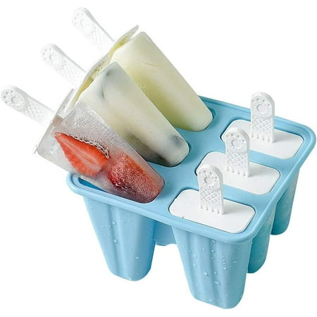 Popsicles Molds 6 Cavities Bpa Free Silicone Popsicle Molds Reusable Popcicale Mold Silicone for Kids Ice Pop Molds Silicone Popsicle Maker Homemade Ice Cream Mold (Blue)
Popsicles Molds 6 Cavities Bpa Free Silicone Popsicle Molds Reusable Popcicale Mold Silicone for Kids Ice Pop Molds Silicone Popsicle Maker Homemade Ice Cream Mold (Blue)