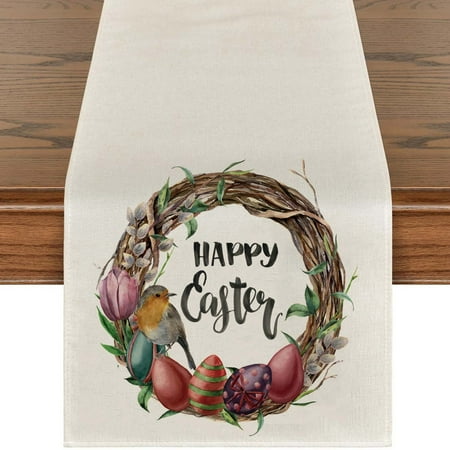 Njspdjh Easter Table Runner Festive Bunny Egg Small Print Vintage Easter Decoration Linen Tablecloth Easter Home Decor
Njspdjh Easter Table Runner Festive Bunny Egg Small Print Vintage Easter Decoration Linen Tablecloth Easter Home Decor