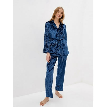QWZNDZGR Hiloc Long Sleeve Blue Velvet Pajama Double Pockets Knit Home Suit For Women Sleepwear Single-Breasted Women s Home Clothes 2022
QWZNDZGR Hiloc Long Sleeve Blue Velvet Pajama Double Pockets Knit Home Suit For Women Sleepwear Single-Breasted Women s Home Clothes 2022