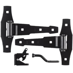 National Hardware National Hardware - N109-025 - 8-13/16 in. L Black Steel Gate Hardware Kit - 1/Pack