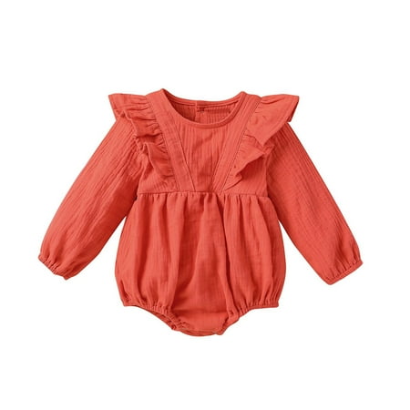 Dadaria Fall Baby Boys Girls Clothes 0-24months Fall Toddler Kids Cute Clothes Jumpsuit Long Sleeve Bodysuit Romper Orange 6-12 Months Toddler
Dadaria Fall Baby Boys Girls Clothes 0-24months Fall Toddler Kids Cute Clothes Jumpsuit Long Sleeve Bodysuit Romper Orange 6-12 Months Toddler
