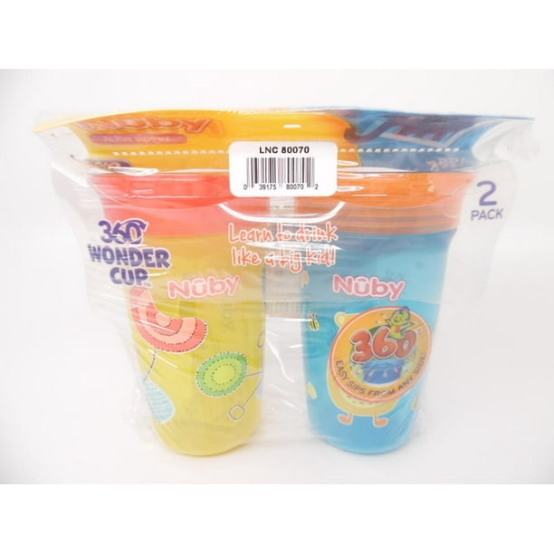 Nuby 2-Pack 10oz Printed Wonder Cup