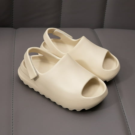 Toyella Summer Middle Aged Toddler Shoes With Sandals And Velcro Beige D