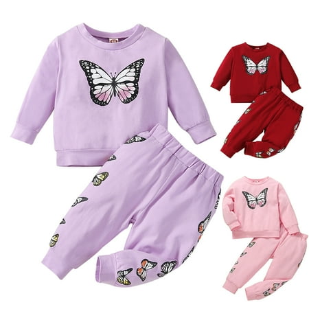 URMAGIC Infant Baby Girls Butterfly Graphic Crewneck Sweatshirt Pants Outfits 3-24M
URMAGIC Infant Baby Girls Butterfly Graphic Crewneck Sweatshirt Pants Outfits 3-24M
