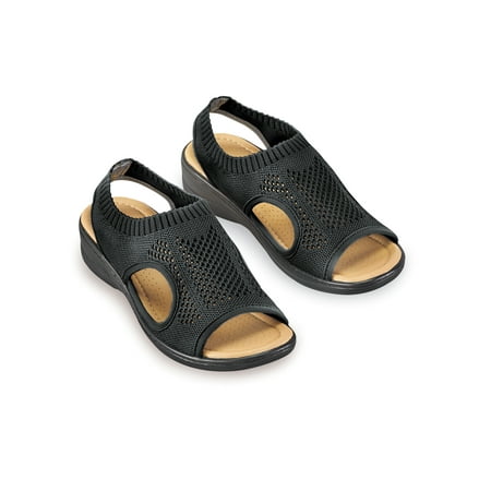 Collections Etc Cushioned Insole Open Weave Stretch Slip-on Sandals | Polyester Skid-Resistant
Collections Etc Cushioned Insole Open Weave Stretch Slip-on Sandals | Polyester Skid-Resistant