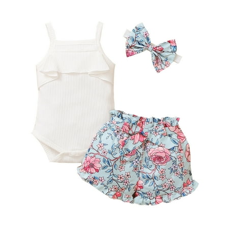 baby girl clothes Baby Girl Suspender Romper Bodysuit+Floral Print Shorts Headbands Outfits
baby girl clothes Baby Girl Suspender Romper Bodysuit+Floral Print Shorts Headbands Outfits