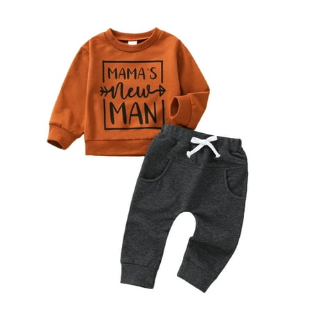 Calsunbaby Kids Baby Boys Autumn Outfit Sets Long Sleeve Letter Print Tops Sweatshirt Pants Tracksuit Clothes Caramel 12-18 Months
Calsunbaby Kids Baby Boys Autumn Outfit Sets Long Sleeve Letter Print Tops Sweatshirt Pants Tracksuit Clothes Caramel 12-18 Months