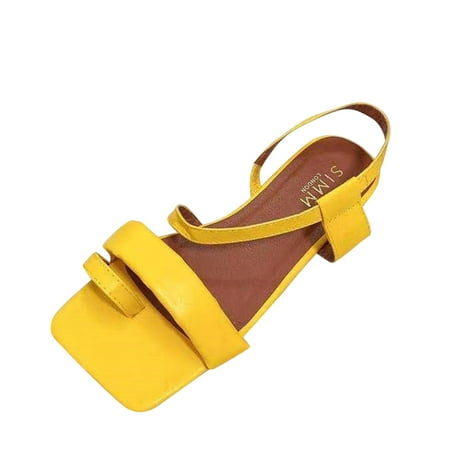 Follure Girl women s casual shoes Ladies Summer Fashion Large Size Slim Strap Fashion Flat Sandals Yellow 39
Follure Girl women s casual shoes Ladies Summer Fashion Large Size Slim Strap Fashion Flat Sandals Yellow 39