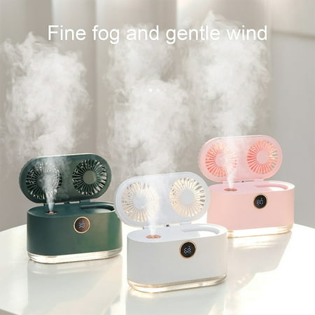 Fairnull 2000mAh Misting Fan with 3 Speed Double Head Rechargeable Quiet Intermittent/Consistent Misting Cooling Digital Display Spray Fan Summer Gift
Fairnull 2000mAh Misting Fan with 3 Speed Double Head Rechargeable Quiet Intermittent/Consistent Misting Cooling Digital Display Spray Fan Summer Gift