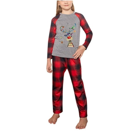 Family Matching Christmas Pajamas Set Funny Cute Deer Print Holiday Pjs Sleepwear Casual Plaid Pants Nightwear
Family Matching Christmas Pajamas Set Funny Cute Deer Print Holiday Pjs Sleepwear Casual Plaid Pants Nightwear