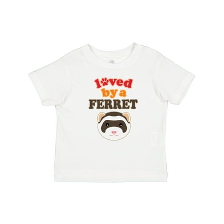 Inktastic Loved by a Ferret Gift Baby Boy or Baby Girl T-Shirt
