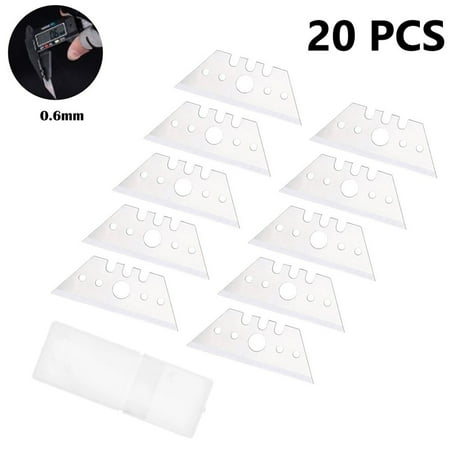 BCLONG 20Pcs Trapezoidal Blade Replacement Blade Art Craft CutterTool Multifunction