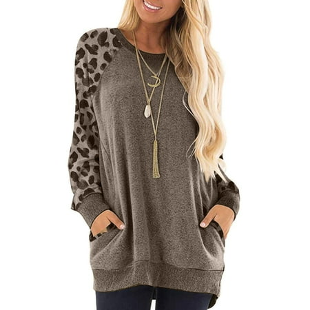 Leadmall Long Sleeve Round-Neck Blouses Shirts Long Sleeve Workout Tops for Women Leopard Patchwork Long Sleeve Sweatshirt Pullover Shirts Tops Blouse Long Sleeve Scrub Tops Women
Leadmall Long Sleeve Round-Neck Blouses Shirts Long Sleeve Workout Tops for Women Leopard Patchwork Long Sleeve Sweatshirt Pullover Shirts Tops Blouse Long Sleeve Scrub Tops Women