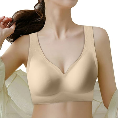 Akiihool Womens Bras Comfortable Full Coverage Full-Freedom Front Closure Bra Wireless Cotton Sleep Bras for Women (Beige XXL)
Akiihool Womens Bras Comfortable Full Coverage Full-Freedom Front Closure Bra Wireless Cotton Sleep Bras for Women (Beige XXL)