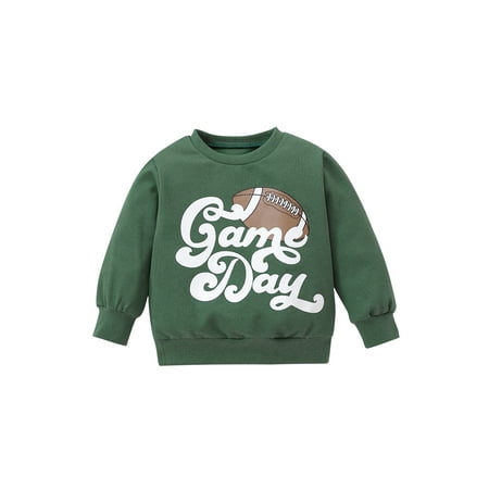Toddler Baby Boy Girl Fall Spring Football Season Sweatshirt Long Sleeve Rugby Print Game Day Clothes 0-3Years
Toddler Baby Boy Girl Fall Spring Football Season Sweatshirt Long Sleeve Rugby Print Game Day Clothes 0-3Years
