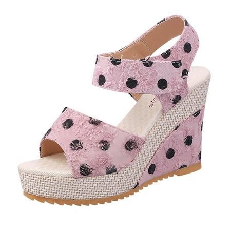 Stamzod Summer Savings Clearance Women s Fashion Platform Wedges Heel Sandals Shoes Thick Bottom Casual Sandals Pink 39
Stamzod Summer Savings Clearance Women s Fashion Platform Wedges Heel Sandals Shoes Thick Bottom Casual Sandals Pink 39