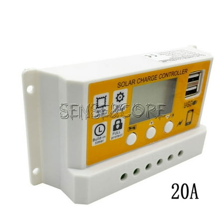 12/24V 10/20/30A Simple Solar Controller PWM Charge Discharge Solar Controller