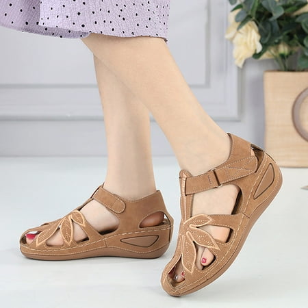 Hvyesh Wedge Sandals for Women Dressy Summer Sandals With Arch Support Summer Fashion Casual Comfortable Hollowed Out Wedge Sandals Size 7
Hvyesh Wedge Sandals for Women Dressy Summer Sandals With Arch Support Summer Fashion Casual Comfortable Hollowed Out Wedge Sandals Size 7