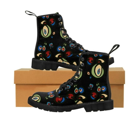 Black Bubbles Women s Canvas Boots