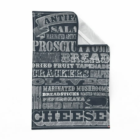 Printed Tea Towel Linen Cotton Canvas - Antipasto Food Kitchen Typography Recipe Black Print Decorative Kitchen Towel by Spoonflower
Printed Tea Towel Linen Cotton Canvas - Antipasto Food Kitchen Typography Recipe Black Print Decorative Kitchen Towel by Spoonflower