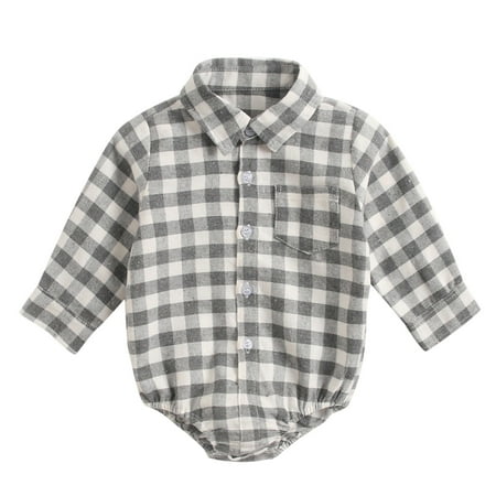 Baby Boys Girls Patchwork Plaid Long Sleeve Shirt Bodysuit Romper Clothes Gentleman Suit Outfits
Baby Boys Girls Patchwork Plaid Long Sleeve Shirt Bodysuit Romper Clothes Gentleman Suit Outfits