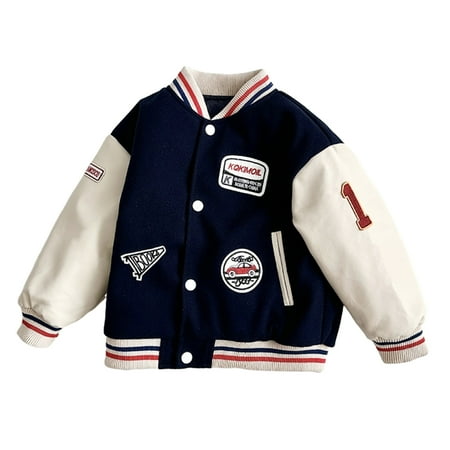 LYMAYTER Kids Unisex Cotton Jacket Boys Girls Baseball Coat Toddler Varsity Style Baseball Jacket for 2-12 Years
LYMAYTER Kids Unisex Cotton Jacket Boys Girls Baseball Coat Toddler Varsity Style Baseball Jacket for 2-12 Years
