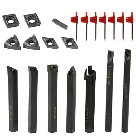 Andoer 21PCS Multifunctional Solid Carbide Inserts Holder Boring Bar With Wrenches For Lathe Turning Tools
Andoer 21PCS Multifunctional Solid Carbide Inserts Holder Boring Bar With Wrenches For Lathe Turning Tools