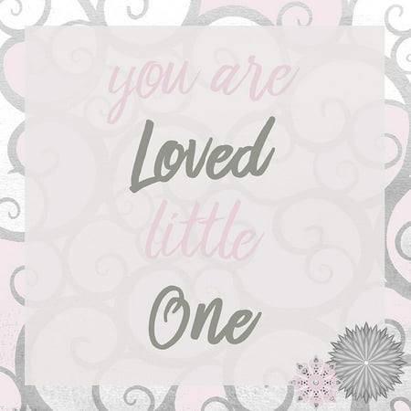 You Are Loved Pink Poster Print by Allen Kimberly