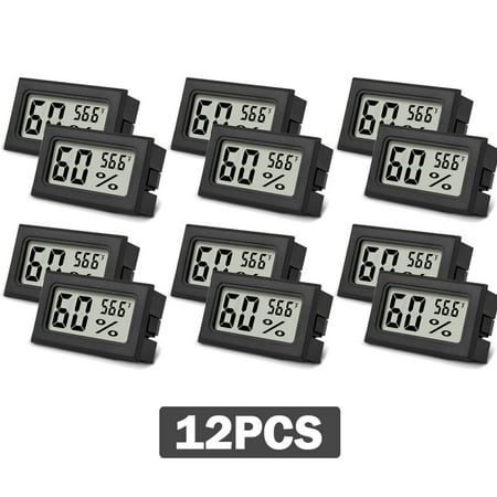 Mini Hygrometer Thermometer 12PCS Mini Digital Humidity Gauge Hygrometer Indoor Humidity Monitor Temperature Humidity Gauge Meter for Humidors Greenhouse Garden Cellar Closet Et
Mini Hygrometer Thermometer 12PCS Mini Digital Humidity Gauge Hygrometer Indoor Humidity Monitor Temperature Humidity Gauge Meter for Humidors Greenhouse Garden Cellar Closet Et
