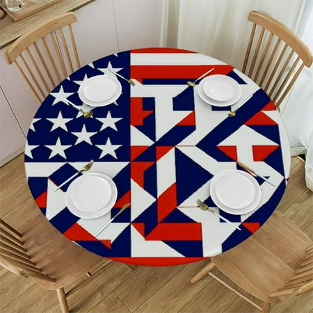BCIIG Stars and Stripes Round Table Cover Stain Resistant Washable Indoor Outdoor Tablecloth Kitchen Dining Wedding Parties Table Cloth 100% Polyester Fiber 42-46
BCIIG Stars and Stripes Round Table Cover Stain Resistant Washable Indoor Outdoor Tablecloth Kitchen Dining Wedding Parties Table Cloth 100% Polyester Fiber 42-46