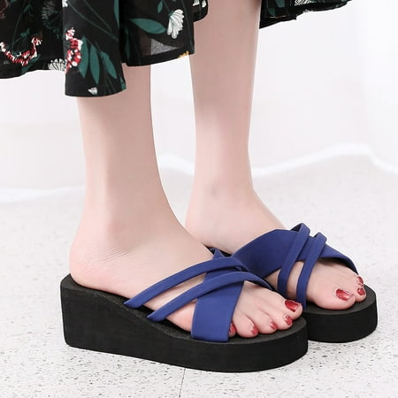 uikmnh Slippers for Women Women Summer Breathable Open Toe Non-Slip Wedge Slippers Beach Shoes Blue 5.5
uikmnh Slippers for Women Women Summer Breathable Open Toe Non-Slip Wedge Slippers Beach Shoes Blue 5.5