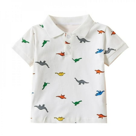 Children Baby Cotton Dinosaur Print Polo Shirt Gentleman Lapel Blouse Solid Color Short-sleeved Casual top Kid Clothing for Boy
Children Baby Cotton Dinosaur Print Polo Shirt Gentleman Lapel Blouse Solid Color Short-sleeved Casual top Kid Clothing for Boy