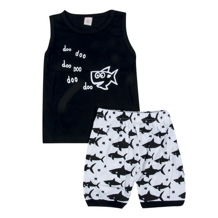 Nokpsedcb 2PCS Newborn Infant Baby Girls Sleeveless Letter Top and Short Sharks Pants Summer Outfits Black 0-6 Months
Nokpsedcb 2PCS Newborn Infant Baby Girls Sleeveless Letter Top and Short Sharks Pants Summer Outfits Black 0-6 Months