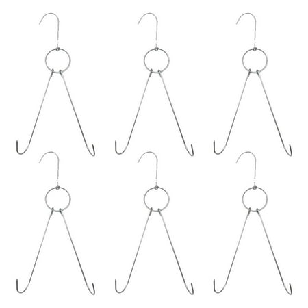 6pcs Stainless Steel Double Meat Hooks Dry Roast Duck Hooks Bacon Hanger Grill Hanging Rack Metal BBQ Meat Hooks
6pcs Stainless Steel Double Meat Hooks Dry Roast Duck Hooks Bacon Hanger Grill Hanging Rack Metal BBQ Meat Hooks