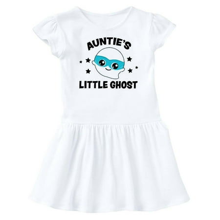 Inktastic Cute Auntie s Little Ghost with Stars Gift Baby Girl Dress