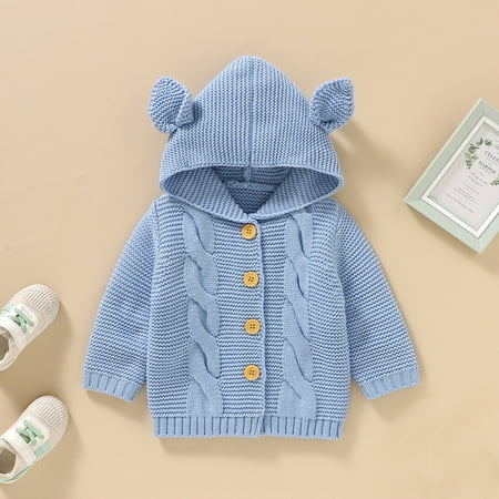 ZMHEGW Sweater For Child Baby Girl Boy Knit Cardigan Hoodies Warm Tops Toddler Ear Outerwear Jacket Outfit Clothes Kids Coat
ZMHEGW Sweater For Child Baby Girl Boy Knit Cardigan Hoodies Warm Tops Toddler Ear Outerwear Jacket Outfit Clothes Kids Coat