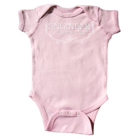Inktastic Always Civil Civil Engineer White Text Gift Baby Boy or Baby Girl Bodysuit
Inktastic Always Civil Civil Engineer White Text Gift Baby Boy or Baby Girl Bodysuit