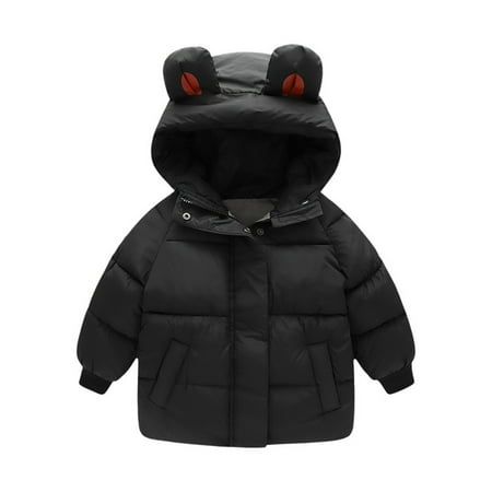 EHTMSAK Children Boy Girls Padded Long Sleeve Coat Toddler Baby Hooded Ears Outerwear Fall Winter Zip Up Puffer Jacket Black 1Y-6Y 110
EHTMSAK Children Boy Girls Padded Long Sleeve Coat Toddler Baby Hooded Ears Outerwear Fall Winter Zip Up Puffer Jacket Black 1Y-6Y 110