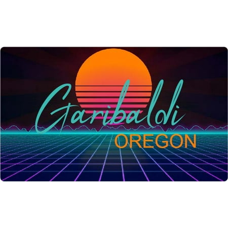 Garibaldi Oregon 4 X 2.25-Inch Fridge Magnet Retro Neon Design