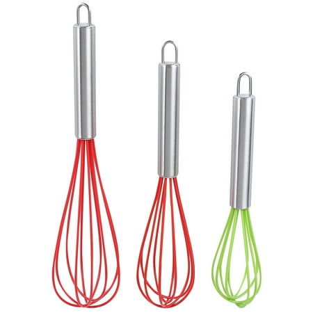 3PCS 8/10/12 Inch Manual Silicone Cream Whisk Mixer Stinaless Steel Handle Egg Beater Blender for Kitchen (Random Color)
3PCS 8/10/12 Inch Manual Silicone Cream Whisk Mixer Stinaless Steel Handle Egg Beater Blender for Kitchen (Random Color)