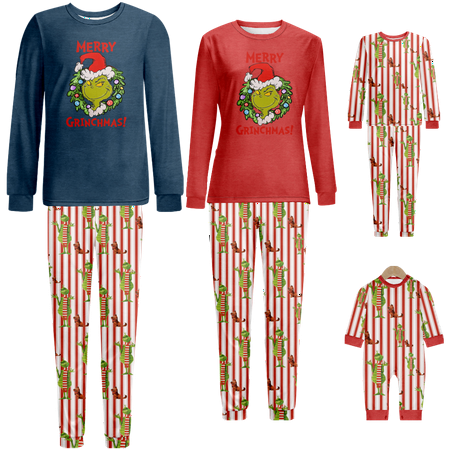 Matching Family Christmas Pajamas Sleepwear Set Christmas Printed Baby-Kids-Adult-Pet Size 2-Piece Top and Pants Bodysuits Unisex Pajamas Set
Matching Family Christmas Pajamas Sleepwear Set Christmas Printed Baby-Kids-Adult-Pet Size 2-Piece Top and Pants Bodysuits Unisex Pajamas Set