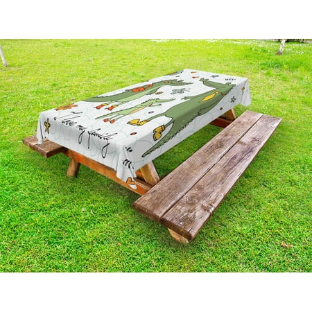 Family Outdoor Tablecloth I Love My Family Theme Cute Hand Drawn Alligators Natural Background Fun Graphic Decorative Washable Fabric Picnic Tablecloth 58 X 104 Inches Multicolor by Ambesonne
Family Outdoor Tablecloth I Love My Family Theme Cute Hand Drawn Alligators Natural Background Fun Graphic Decorative Washable Fabric Picnic Tablecloth 58 X 104 Inches Multicolor by Ambesonne